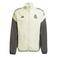 adidas Real Madrid Presentation Training Jacket 2025-2026 Light Green Grey