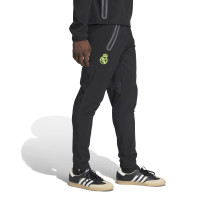 adidas Real Madrid Vis Tech Tracksuit Full-Zip Black Light Green