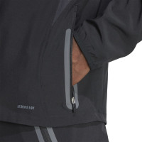 adidas Real Madrid Vis Tech Tracksuit Full-Zip Black Light Green