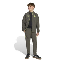 adidas Real Madrid Vis Tech Trainingsbroek Kids Grijs Lichtgroen