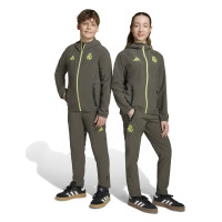 adidas Real Madrid Vis Tech Trainingsbroek Kids Grijs Lichtgroen