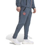 adidas Bayern München Vis Tech Trainingspak Full-Zip 2025-2026 Donkergrijs Oranje