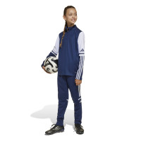 adidas Squadra 25 Trainingstrui 1/4-Zip Kids Donkerblauw Wit