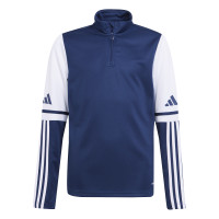 adidas Squadra 25 Trainingstrui 1/4-Zip Kids Donkerblauw Wit