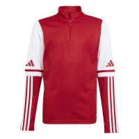 adidas Squadra 25 Trainingstrui 1/4-Zip Kids Rood Wit