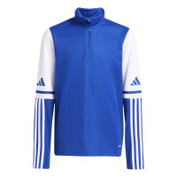 adidas Squadra 25 Trainingstrui 1/4-Zip Kids Blauw Wit
