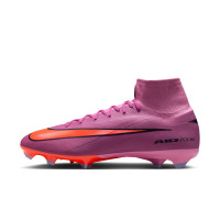 Nike Zoom Mercurial Superfly 10 Pro Gras Football Boots (FG) Pink Bright Red Light Blue