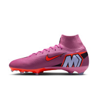 Nike Zoom Mercurial Superfly 10 Pro Gras Football Boots (FG) Pink Bright Red Light Blue