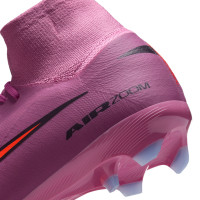 Nike Zoom Mercurial Superfly 10 Pro Gras Football Boots (FG) Pink Bright Red Light Blue