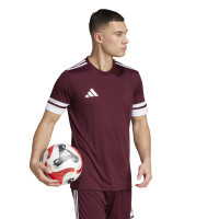 adidas Squadra 25 Football Shirt Burgundy White