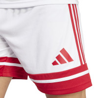 adidas Squadra 25 Football Shorts White Red