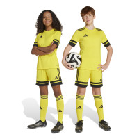 adidas Squadra 25 Kids Football Shorts Yellow Black