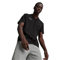 PUMA teamFINAL Casuals Polo Zwart Zilver
