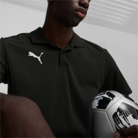PUMA teamFINAL Casuals Polo Zwart Zilver