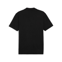 PUMA teamFINAL Casuals Polo Zwart Zilver