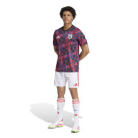 adidas Olympique Lyon Pre-Match Training Shirt 2025-2026 Black Red Blue White