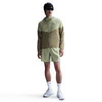 Nike Sportswear Air Woven Tracksuit Full-Zip Olive Green Neon Yellow