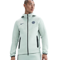 Nike Inter Milan Tech Fleece Full-Zip Tracksuit 2025-2026 Light Grey Dark Blue