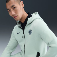 Nike Inter Milan Tech Fleece Vest 2025-2026 Lichtgrijs Donkerblauw