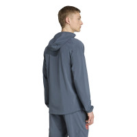 adidas Bayern München Vis Tech Trainingspak Full-Zip 2025-2026 Donkergrijs Oranje