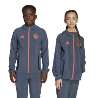 adidas Bayern München Vis Tech Vest 2025-2026 Kids Donkergrijs Oranje