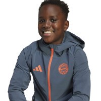 adidas Bayern München Vis Tech Vest 2025-2026 Kids Donkergrijs Oranje