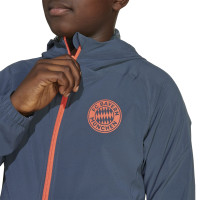 adidas Bayern München Vis Tech Vest 2025-2026 Kids Donkergrijs Oranje