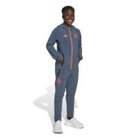 adidas Bayern München Vis Tech Vest 2025-2026 Kids Donkergrijs Oranje