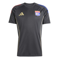 adidas Olympique Lyon Trainingsshirt 2025-2026 Donkergrijs Goud Rood Blauw