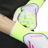 adidas Predator Pro Hybrid Keepershandschoenen Wit Neongeel Roze