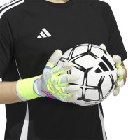 adidas Predator Pro Hybrid Keepershandschoenen Wit Neongeel Roze
