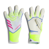 adidas Predator Pro Hybrid Keepershandschoenen Wit Neongeel Roze