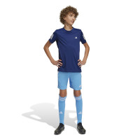 adidas Tiro 24 Kids Football Shorts Light Blue White