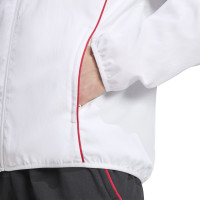 adidas Ajax Presentation Tracksuit Full-Zip 2025-2026 White Black Red