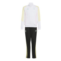 adidas Juventus Full-Zip Tracksuit 2025-2026 Kids White Black