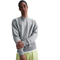 Nike Club Crew Sweater Grijs Wit