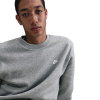 Nike Club Crew Sweater Grijs Wit