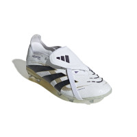adidas Predator Elite FT Gras Voetbalschoenen (FG) Kids Wit Zwart Goud