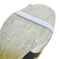 adidas Predator Elite FT Gras Voetbalschoenen (FG) Kids Wit Zwart Goud