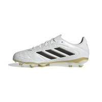 adidas Copa Pure III League Grass/Artificial Grass Football Boots (MG) Kids White Black Gold