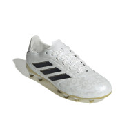 adidas Copa Pure III League Grass/Artificial Grass Football Boots (MG) Kids White Black Gold