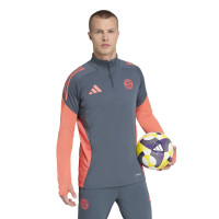 adidas Bayern München Trainingspak 1/4-Zip 2025-2026 Donkergrijs Oranje