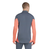 adidas Bayern München Trainingspak 1/4-Zip 2025-2026 Donkergrijs Oranje