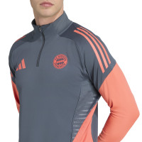 adidas Bayern München Trainingspak 1/4-Zip 2025-2026 Donkergrijs Oranje
