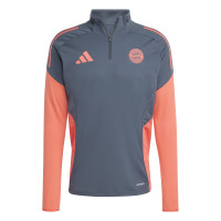 adidas Bayern München Trainingspak 1/4-Zip 2025-2026 Donkergrijs Oranje