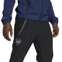 adidas Arsenal Vis Tech Full-Zip Tracksuit 2025-2026 Kids Dark Blue Black White