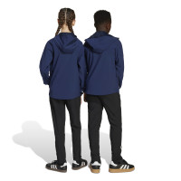 adidas Arsenal Vis Tech Full-Zip Tracksuit 2025-2026 Kids Dark Blue Black White