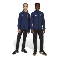 adidas Arsenal Vis Tech Full-Zip Tracksuit 2025-2026 Kids Dark Blue Black White
