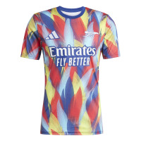adidas Arsenal Pre-Match Trainingsshirt 2025-2026 Blauw Rood Geel