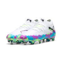 PUMA Future 8 Ultimate Brilliance Gras Football Boots (FG) Women's White Blue Purple